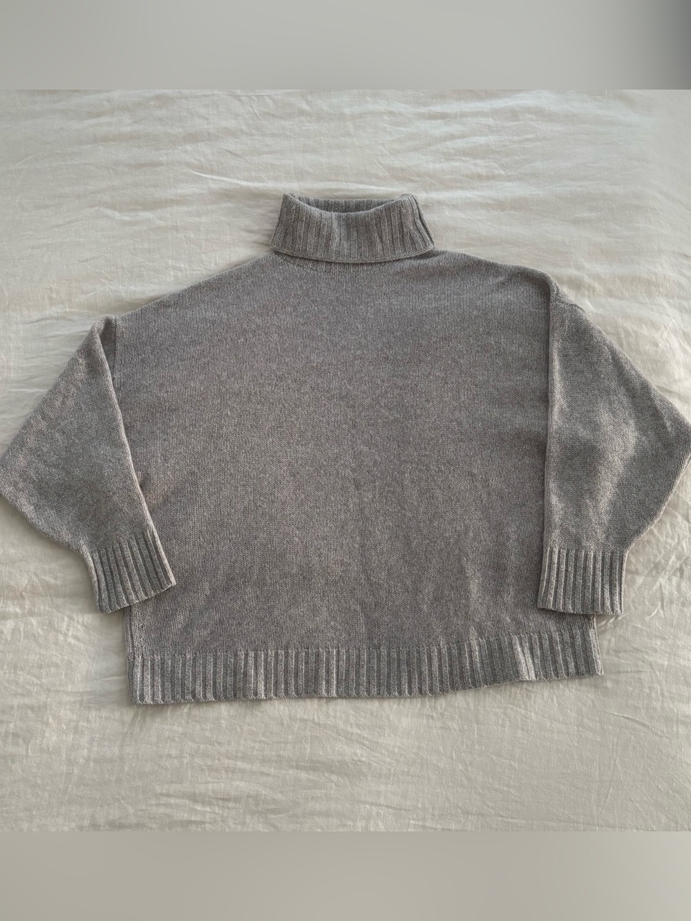 Jenni Kayne Cashmere Porter Turtleneck in Light Tan/Oatmeal Women’s XXL